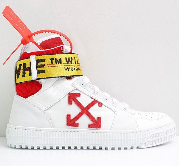ホワイト オフホワイト レプリカ スニーカー 激安 OFF WHITE HIGH TOP SNEAKERS 芸能人