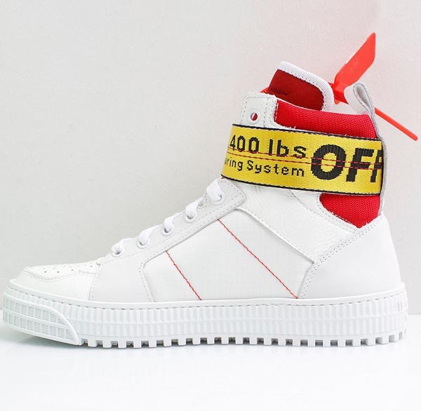 ホワイト オフホワイト レプリカ スニーカー 激安 OFF WHITE HIGH TOP SNEAKERS 芸能人