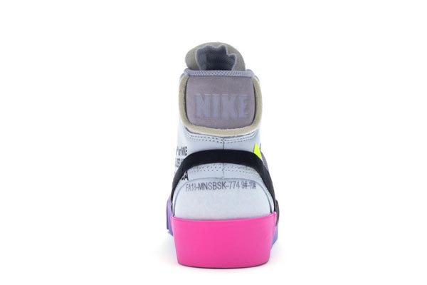 2025新作大人気 オフホワイト ナイキ スーパーコピー ナイキ x Off-White★Blazer Mid コラボ ナイキス ニーカー 激安通販 素材  ◆ レザー、ラバー カラー◆ PURPLE