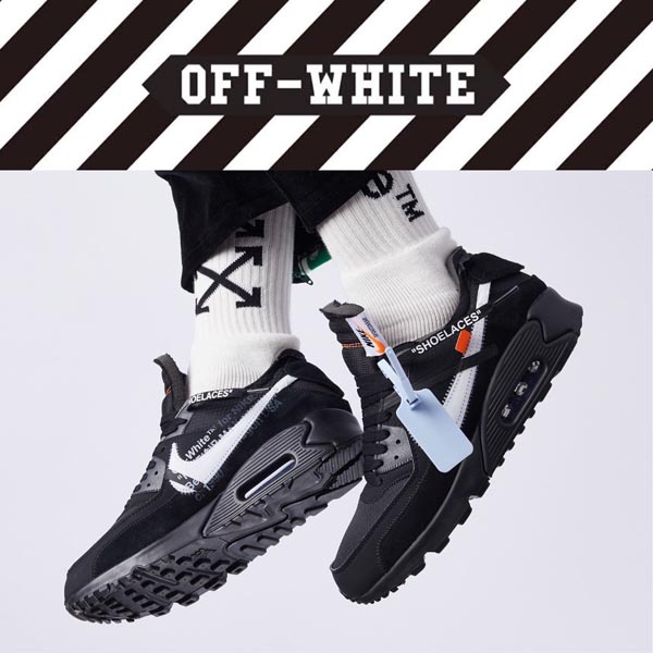 2025新作大人気 エア マックス オフホワイト ナイキ スーパーコピー コラボスニーカー《Off White×ナイキ The10 Air Max90》