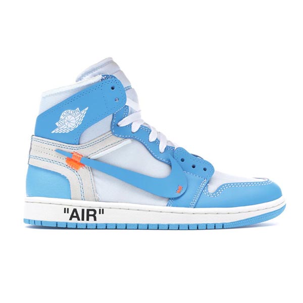 2025新作大人気 ナイキ ジョーダン オフホワイト ナイキ スーパーコピー コラボスニーカーJordan 1 Retro High Off-White University Blue