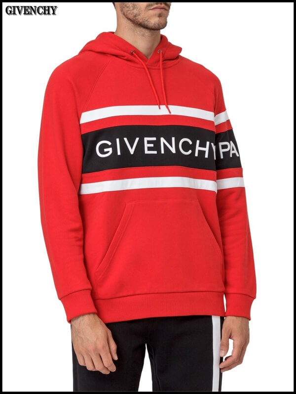 2020年春夏新作 ジバンシィコピー パーカー GIVENCHY★2019AW ロゴ入りスウェットパーカー