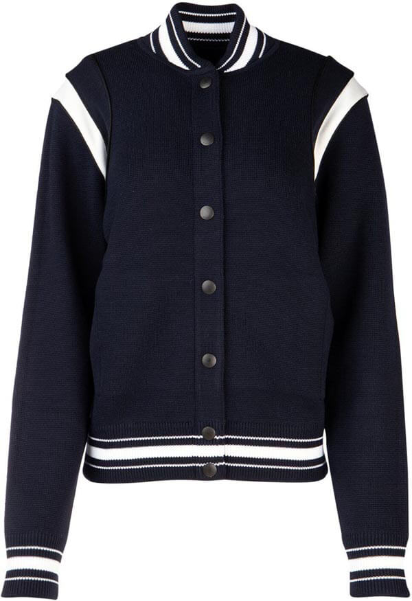 2025新作大人気★ジバンシィコピー パーカー GIVENCHYのレディース 名品 NAVY BLUE ウール ボンバー ジャケット