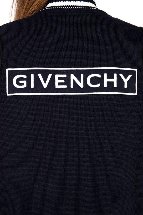 2025新作大人気★ジバンシィコピー パーカー GIVENCHYのレディース 名品 NAVY BLUE ウール ボンバー ジャケット