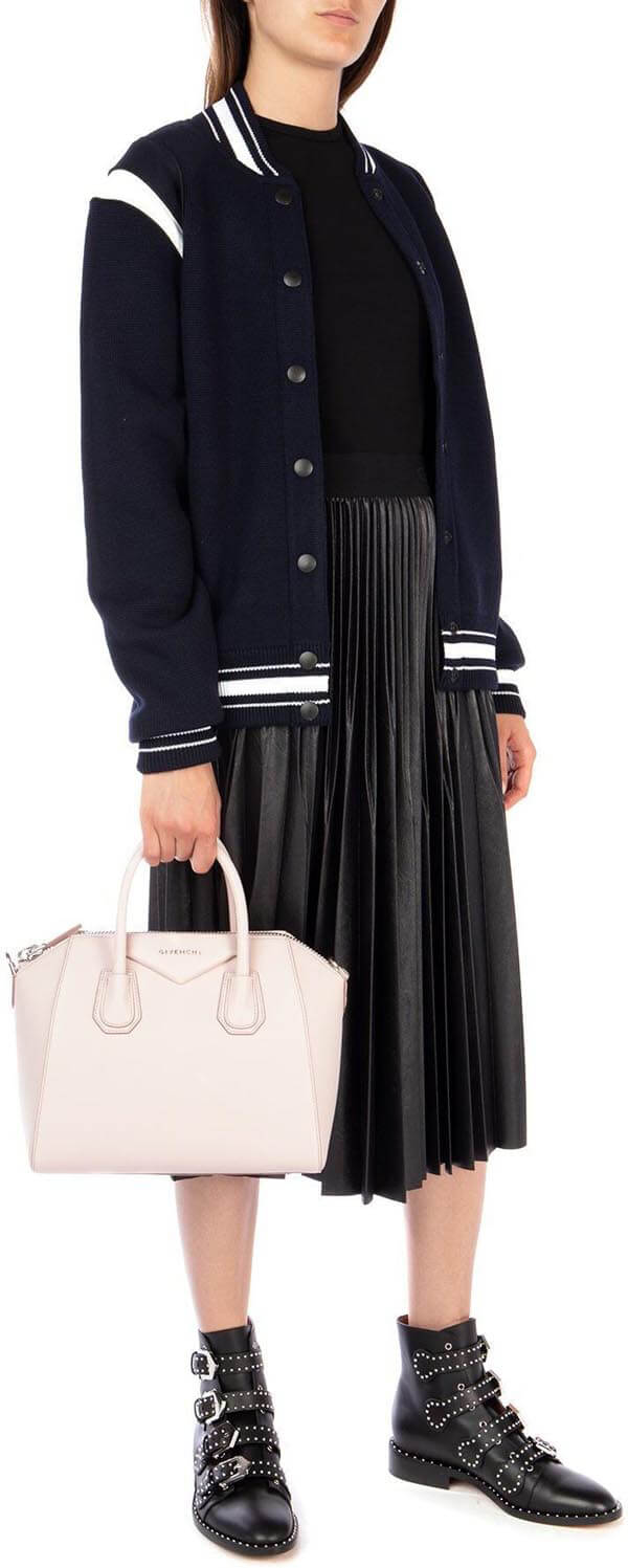2025新作大人気★ジバンシィコピー パーカー GIVENCHYのレディース 名品 NAVY BLUE ウール ボンバー ジャケット