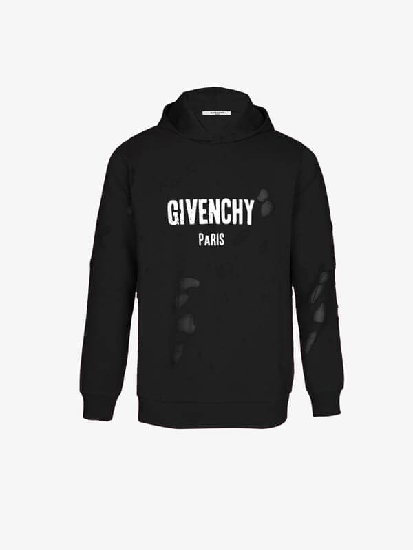 2025新作大人気【ジバンシィコピー パーカー】＊GIVENCHY PARISデストロイド フーディ