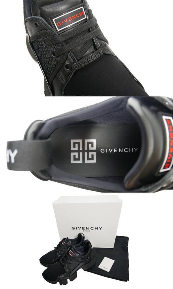 2025新作限定人気 ジバンシィコピー スニーカー GIVENCHY ローカット スエード 切替え 黒