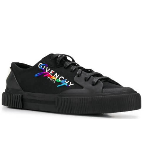 2025新作限定人気 ジバンシィ偽物 GIVENCHY キャンバス テニス ライト ロー スニーカー