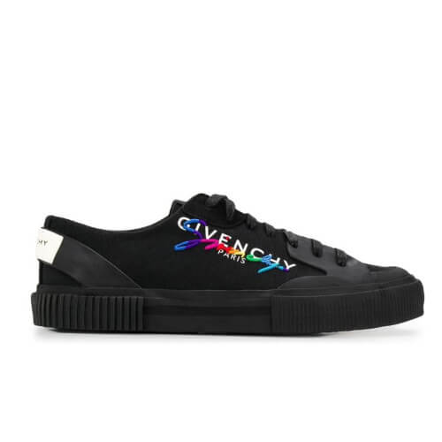 2025新作限定人気 ジバンシィ偽物 GIVENCHY キャンバス テニス ライト ロー スニーカー