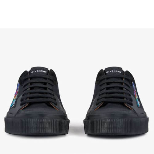 2025新作限定人気 ジバンシィ偽物 GIVENCHY キャンバス テニス ライト ロー スニーカー