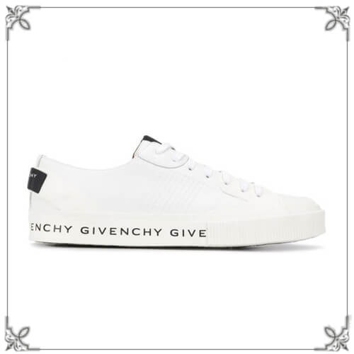 2025新作限定人気【ジバンシィ偽物 GIVENCHY】レザー テニス ライトロー スニーカー White