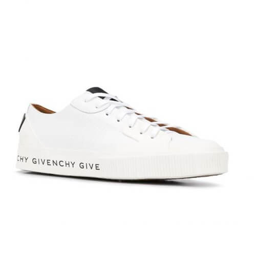 2025新作限定人気【ジバンシィ偽物 GIVENCHY】レザー テニス ライトロー スニーカー White