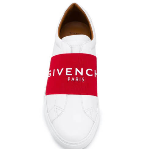 2025新作限定人気 ジバンシィコピー GIVENCHY PARIS レザー ウェビング スニーカー