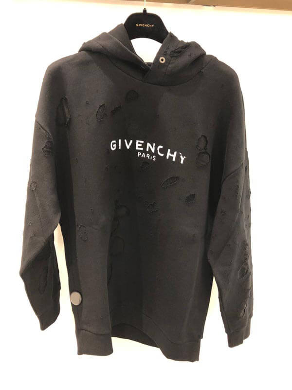 2020大人気【ジバンシィ偽物 パーカー】GIVENCHY PARIS デストロイド フーディ