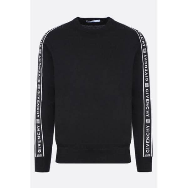 2025新作限定人気 ジバンシィ偽物 GIVENCHY ロゴテープウールプルオーバーニットトップスセーター