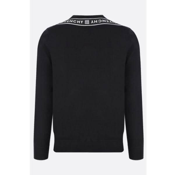 2025新作限定人気 ジバンシィ偽物 GIVENCHY ロゴテープウールプルオーバーニットトップスセーター