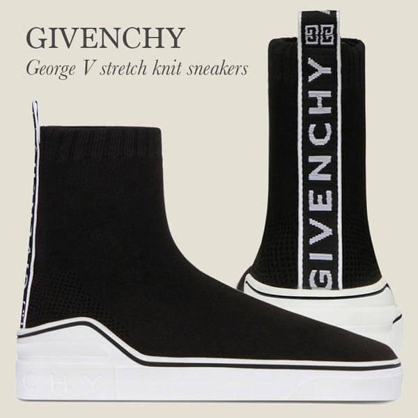 2025新作限定人気 ジバンシィコピー スニーカー GIVENCHY KNITTED MID SNEAKERS BE000DE077001