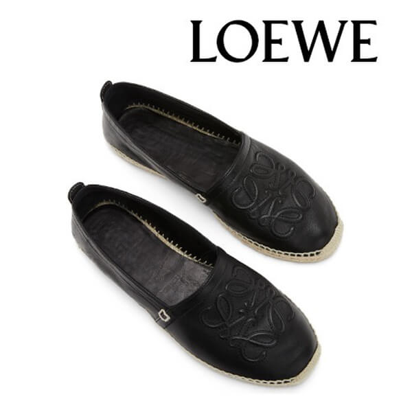 【ロエベ】ロエベ シューズ 偽物☆anagram espadrille アナグラムエスパドリーユ 453.10.346
