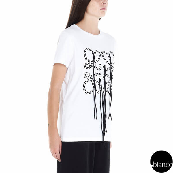 春夏オススメ♪【ロエベ】ロエベ Tシャツ コピー アナグラム スティッチ ロゴTシャツ D2299960PCCO/F
