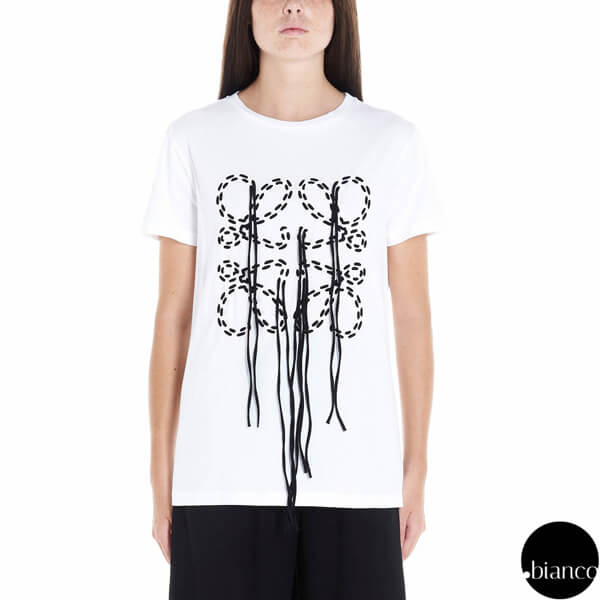 春夏オススメ♪【ロエベ】ロエベ Tシャツ コピー アナグラム スティッチ ロゴTシャツ D2299960PCCO/F