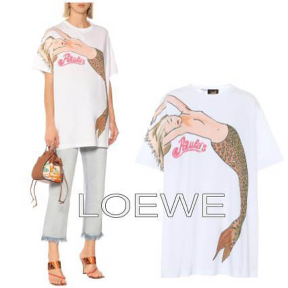 ロエベ Tシャツ コピー マーメイド ポーラのイビサ 綿Tシャツ