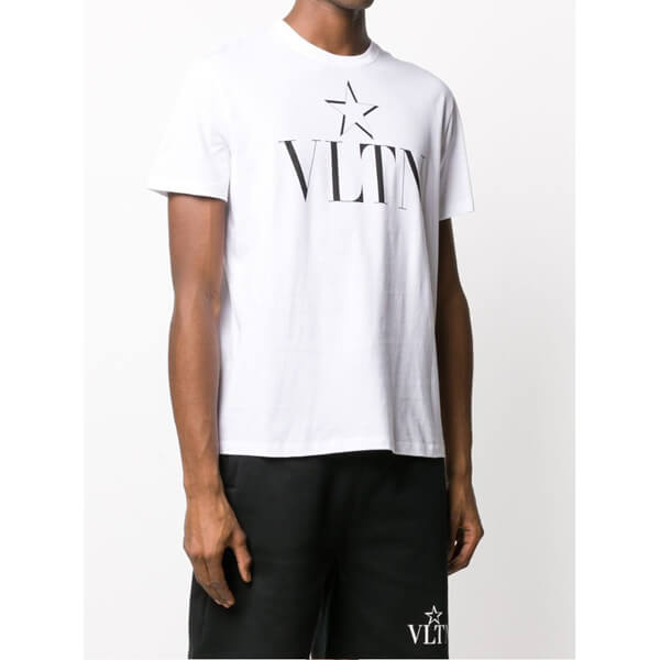 ヴァレンティノ Tシャツ コピー★VLTN LOGO TE STAR Tシャツ★