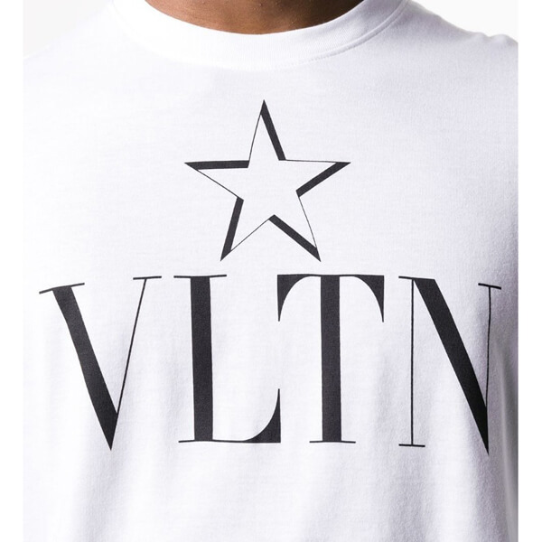 ヴァレンティノ Tシャツ コピー★VLTN LOGO TE STAR Tシャツ★