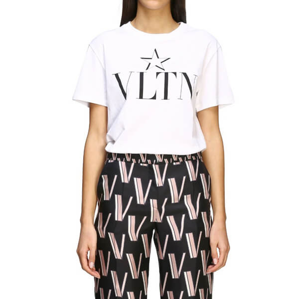 ヴァレンティノ Tシャツ コピー★VLTN LOGO TE STAR Tシャツ★