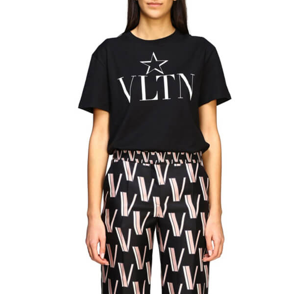 ヴァレンティノ Tシャツ コピー★VLTN LOGO TE STAR Tシャツ★
