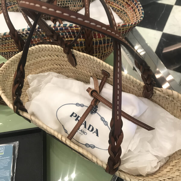 【PRADA】プラダ かごバッグ コピー ナチュラルファイバーバッグ/ 1BG314_2DIJ_F0A5T_V_OOO