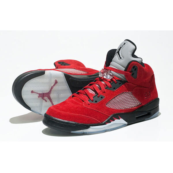 ナイキ エアジョーダン コピー 5 レトロ レイジング ブル レッド スエード【ナイキ Air Jordan】入手困難!! Air Jordan 5 Raging Bull Red