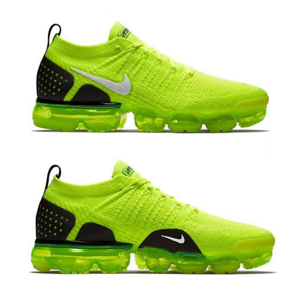ナイキ スニーカー コピー(ナイキ エア ベイパーマックス フライニット"ボルト") ナイキ Air Vapormax Flyknit "VOLT"★メンズ