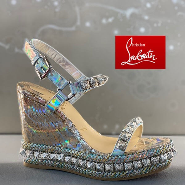 ルブタン サンダル コピー SUMMERスタイル【Christian Louboutin】20SS新!煌びやか☆Pira Ryad 110 mm SPECCHIO☆クリスチャン ルブタン サンダル