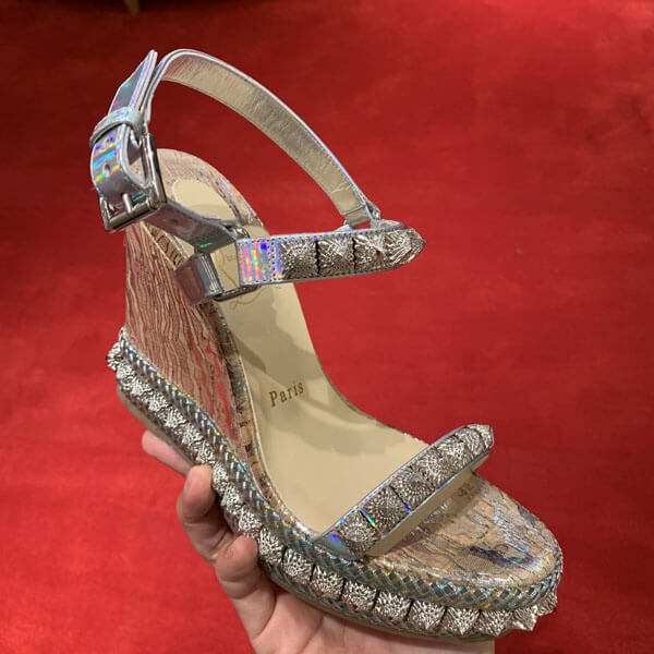 ルブタン サンダル コピー SUMMERスタイル【Christian Louboutin】20SS新!煌びやか☆Pira Ryad 110 mm SPECCHIO☆クリスチャン ルブタン サンダル