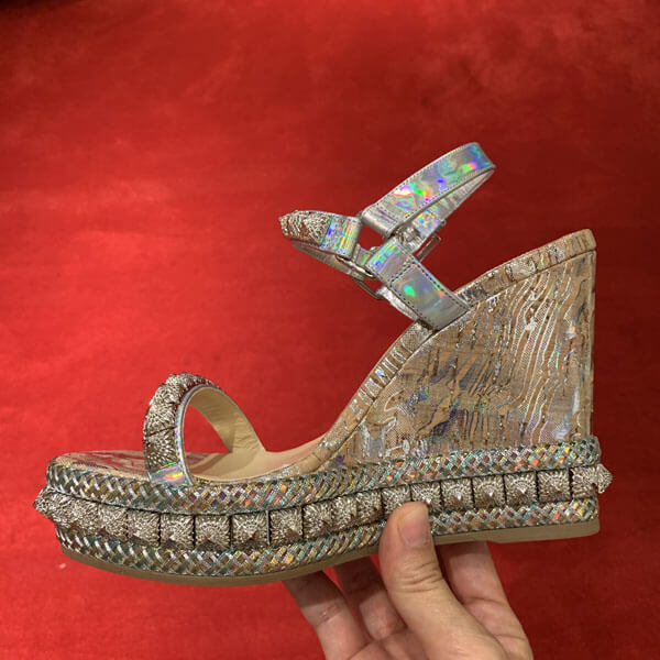 ルブタン サンダル コピー SUMMERスタイル【Christian Louboutin】20SS新!煌びやか☆Pira Ryad 110 mm SPECCHIO☆クリスチャン ルブタン サンダル