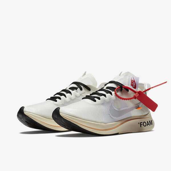 ナイキ ズーム 偽物 Off-White ナイキ Zoom Fly オフホワイト ナイキ ズームフライ AJ4588 100