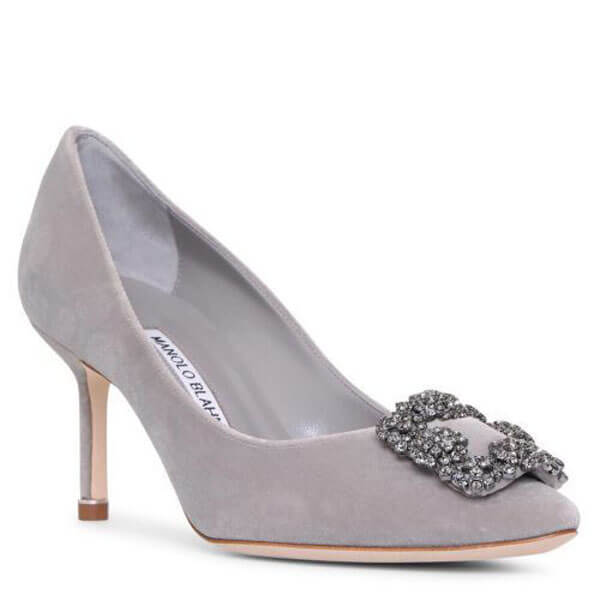 ☆マノロブラニク パンプス 偽物☆SALE★Manolo Blahnik Hangisi ベルベットパンプス 7cm