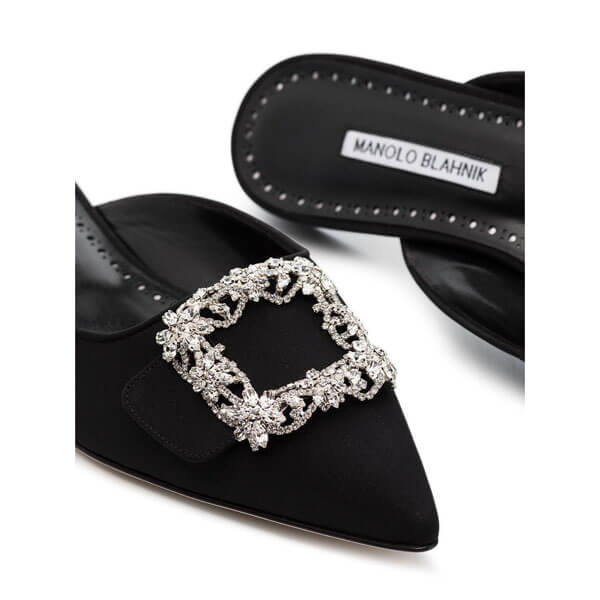 マノロブラニク フラットシューズ 偽物 Manolo Blahnik メイセール フラット ミュール クリスタル 2200545 マノロブラニク フラットシューズ 偽物 Manolo Blahnik メイセール フラット ミュール クリスタル 2200545
