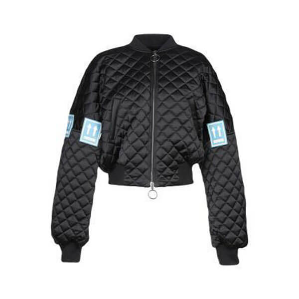 オフホワイト 偽物 ジャケット OFF-WHITE TM MA-1ボンバージャケット レディース オフホワイト 偽物 ジャケット OFF-WHITE TM MA-1ボンバージャケット レディース