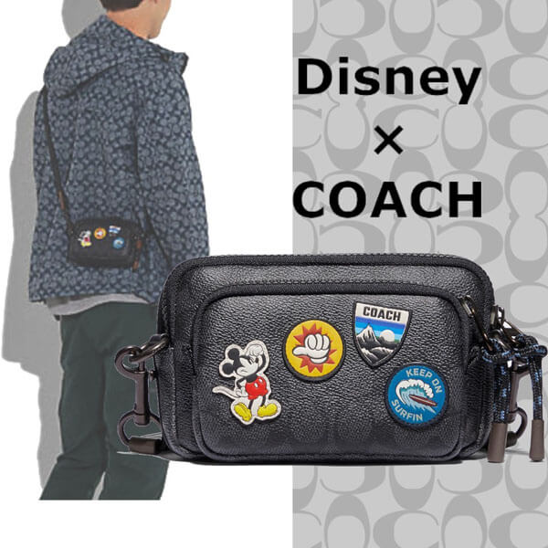 コーチ ディズニー バッグ コピー【日本限定★国内即発】Disney×コーチ ミッキー ペイサー ポーチ