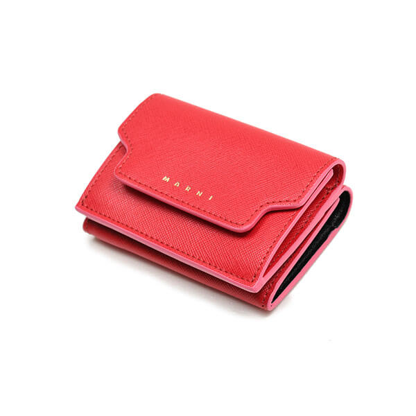 MARNI マル二 ミニ財布 コピー マルニ 三つ折り コンパクト PFMOW02U17 LV520 Z303C