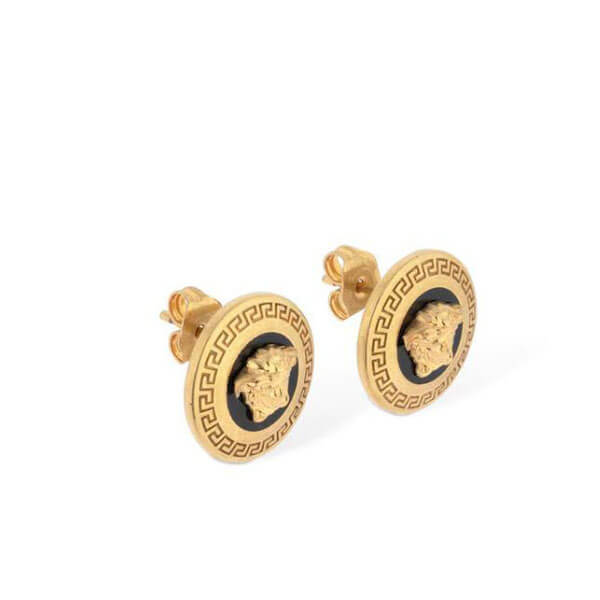 ヴェルサーチ ピアス 偽物☆VERSACE☆メデューサ エナメル スタッズピアス ヴェルサーチ ピアス 偽物☆VERSACE☆メデューサ エナメル スタッズピアス