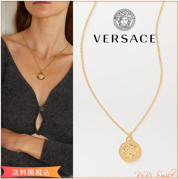 ヴェルサーチェ ネックレス 偽物 VERSACE メデューサ コイン ネックレス ヴェルサーチェ ネックレス 偽物 VERSACE メデューサ コイン ネックレス