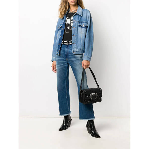ヴェルサーチ ショルダーバッグ コピー★Versace Jeans Couture バロック バックル バッグ★