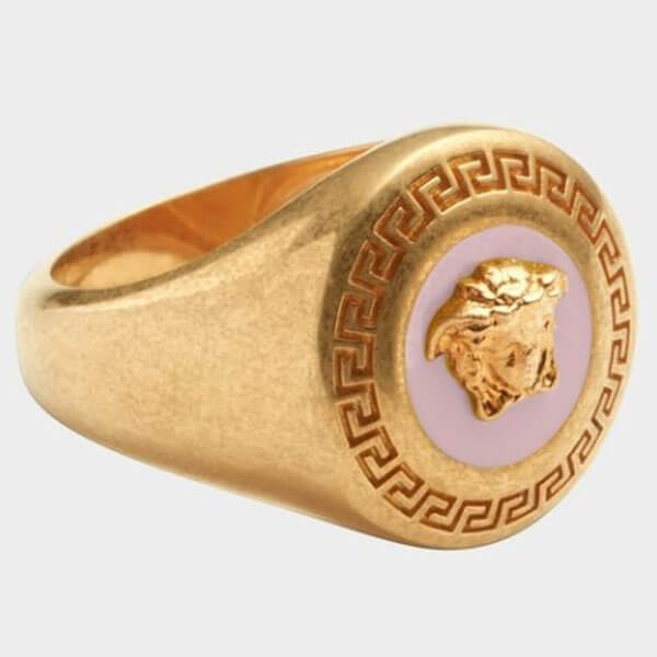 ヴェルサーチ リング コピー VERSACE ENAMEL MEDUSA MEDALLION リング
