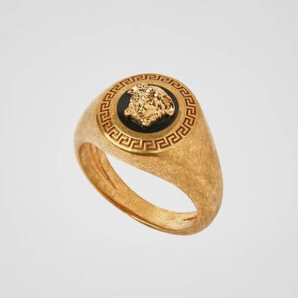 ヴェルサーチ リング コピー VERSACE ENAMEL MEDUSA MEDALLION リング