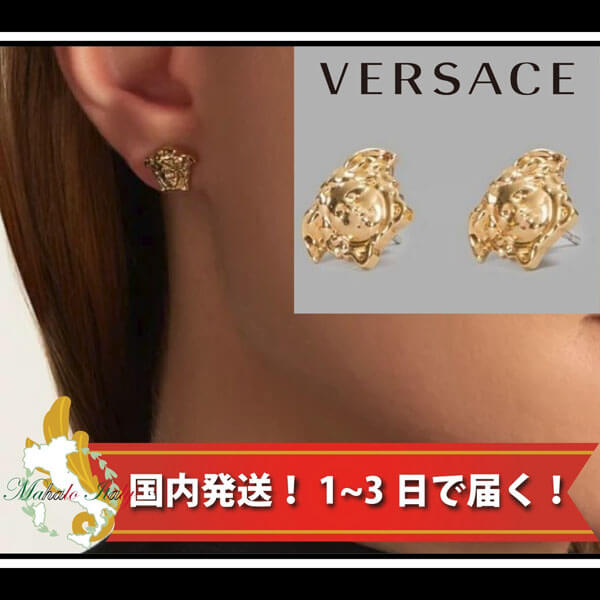 ヴェルサーチェ ピアス コピー★VERSACEメドゥーサスタッズピアス