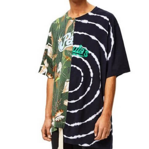 ロエベ コピー Tシャツ ロエベ★パウラズ イビサ アシンメトリーTシャツ マーメイド柄