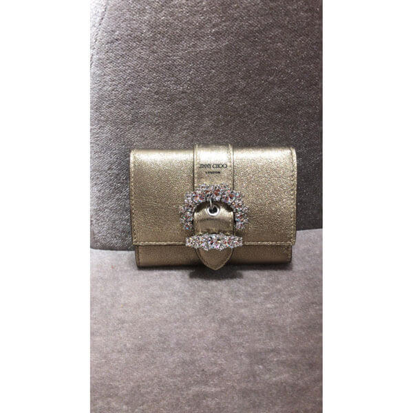 ジミーチュウ 財布 偽物 Jimmy★Choo(セールで選べる3色)クリスタル付きCHERI/Wallet