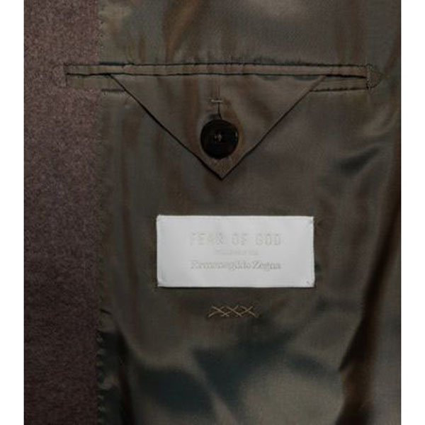 フィアオブゴッド 偽物【日本未入荷】FEAR OF GOD Zegna ウールシングルブレストコート